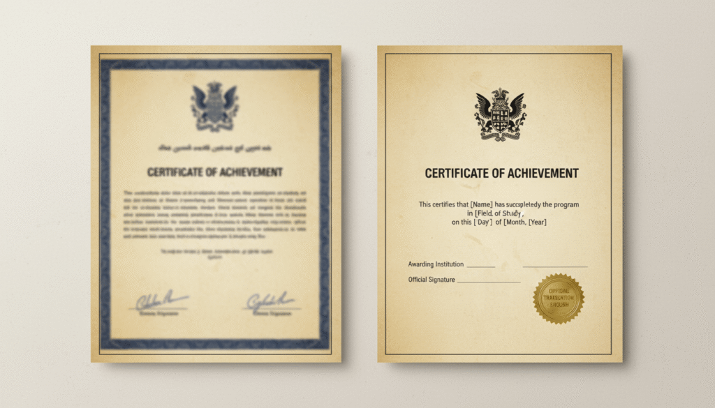 translate death certificate to English with certified translation