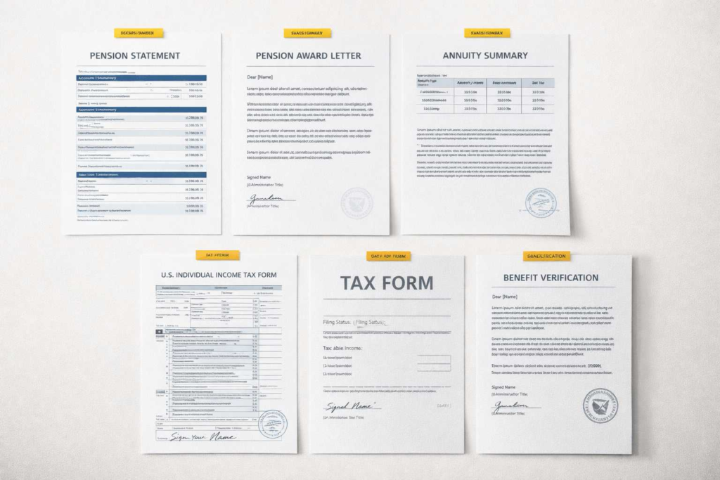 Examples of pension and retirement documents that often need certified translation