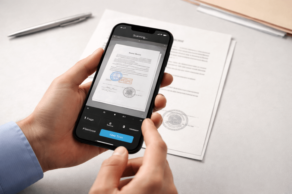 Scanning divorce papers clearly for a certified immigration translation