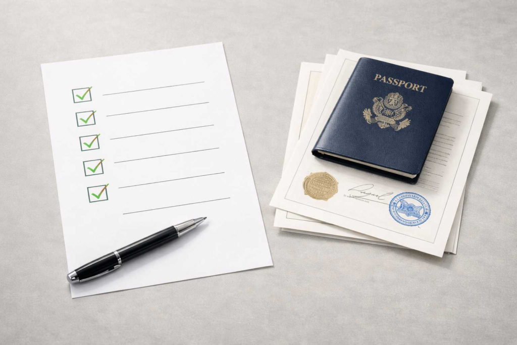 Submission ready checklist for certified translation for name change